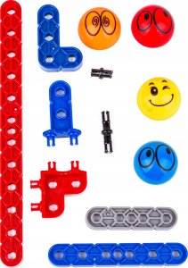 Tęczowy Zjazd Gra Dla Kulek, Tor Kulkowy, Zjeżdżalnia, Klocki, Wieża 550 El. 7