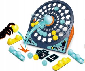 Rodzinna Gra Zręcznościowa BOUNCE GAME, Układanka, Tarcza, Karty, Piłeczki 2