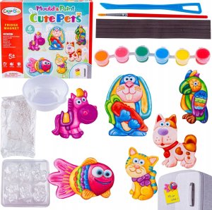 Kreatywny Zestaw Stwórz Magnes, Odlew DIY CUTE PETS - UROCZE ZWIERZĄTKA Zrób To Sam 1