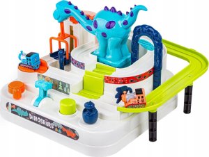 Interaktywny Tor Przeszkód + Pojazdy, Zjazd Samochodowy DINOZAUR 2