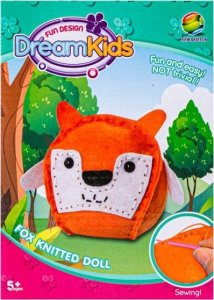 Kreatywny Zestaw Wyszywanka, Maskotka, Pluszak Do Szycia Zwierzęta Leśne LISEK 3