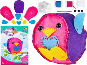 Kreatywny Zestaw Wyszywanka, Maskotka, Pluszak Do Szycia Zwierzęta Leśne PTASZEK 6