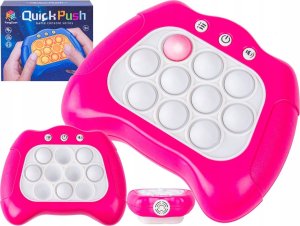 Pegaz Toys Zabawka Gra Elektroniczna Antystresowa Pop IT Sensoryczna, Wypychanka, Pad, Kontroler RÓŻOWY 5