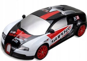 Samochód Do Driftu, Auto RC Drift 1:24 2,4 GHz 4WD CZARNO-BIAŁE BUGATTI 1