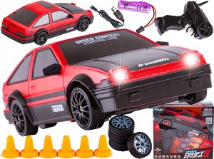 Samochód Do Driftu, Auto RC Drift 1:24 2,4 GHz 4WD CZERWONA TOYOTA 34