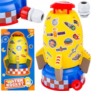 RAKIETA WODNA Wyrzutnia rakiety wodnej, Water Rocket, Zraszacz, ŻÓŁTA KOSMICZNA 3