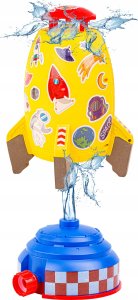 RAKIETA WODNA Wyrzutnia rakiety wodnej, Water Rocket, Zraszacz, ŻÓŁTA KOSMICZNA 4