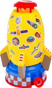 RAKIETA WODNA Wyrzutnia rakiety wodnej, Water Rocket, Zraszacz, ŻÓŁTA KOSMICZNA 10