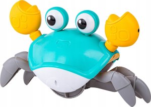 Uciekający Pełzający Krab, Interaktywna Zabawka, Świeci, Gra melodie Robot NIEBIESKI 2