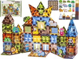 Konstrukcyjne Klocki Magnetyczne ZWIERZĘTA 116 El. 12