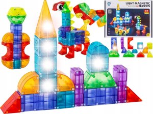 ProNice Klocki Magnetyczne, Konstrukcyjne, Świecące Elementy, Figury 3D 94 El. 11