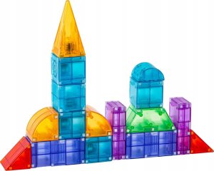 ProNice Klocki Magnetyczne, Konstrukcyjne, Świecące Elementy, Figury 3D 94 El. 10