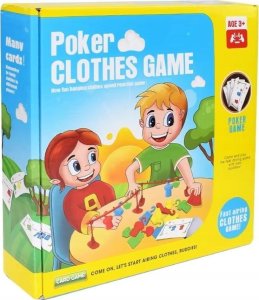 Edukacyjna gra na refleks "Poker Clothes Game", Układanka Ułóż Pranie Ubrania 8