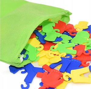 Edukacyjna gra na refleks "Poker Clothes Game", Układanka Ułóż Pranie Ubrania 10