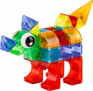 ProNice Klocki Magnetyczne, Konstrukcyjne, Świecące Elementy, Figury 3D 64 El. 12