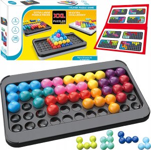 Logiczna gra zręcznościowa IQ, Układanka, Łamigłówka, Kolorowe klocki 3D XXL Puzzler Pro 1