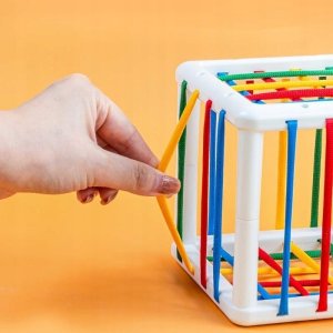 ProNice Zabawki Sensoryczne Miękkie klocki 6w1, Gryzak, Sensoryczna Wieża Karty Dla Dzieci 8