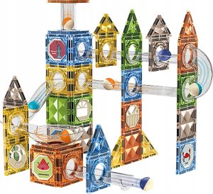 ProNice Klocki Magnetyczne Konstrukcyjne TOR KULKOWY 91 El. Kulodrom 2
