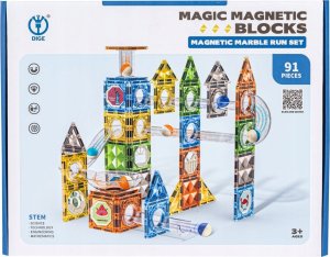 ProNice Klocki Magnetyczne Konstrukcyjne TOR KULKOWY 91 El. Kulodrom 9