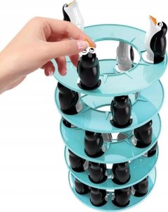 Gra zręcznościowa PINGWINKOWA WIEŻA "Penguin Tower" Ruchoma, krzywa wieża Budowanie Wieży 2