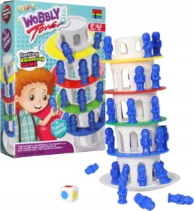 Rodzinna gra zręcznościowa CHWIEJNA WIEŻA "Wobbly Tower" Ruchoma, krzywa wieża 1