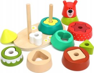 GRA ZRĘCZNOŚCIOWA LOGICZNA SORTER NAKŁADANKA MISIEK JHTOY-939 2