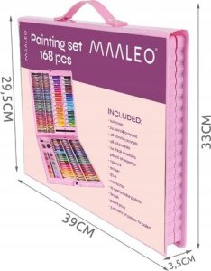 ZESTAW ARTYSTYCZNY DO MALOWANIA W WALIZCE 168 EL. 17