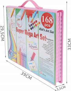 ZESTAW ARTYSTYCZNY DO MALOWANIA W WALIZCE 168 EL. 2