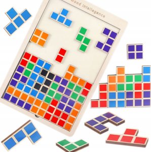 GRA LOGICZNA ZRĘCZNOŚCIOWA PUZZLE TETRIS KLOCKI JHTOY-639 1
