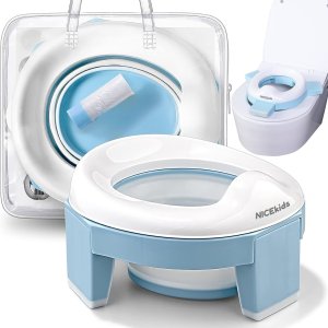 NICEKIDS nocnik antypoślizgowy 3w1 nakładka na wc sedes deskę sedesową niebieski 1