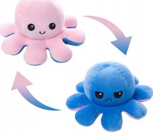 MASKOTKA OŚMIORNICZKA 2W1 DWUSTRONNA PLUSZOWA 20CM PLUSZAK ZABAWKA MIŚ 8