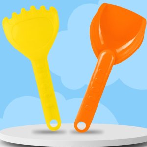 ZESTAW DO PIASKU PIASKOWNICY WYWROTKA FOREMKI KONEWKA GRABIE ŁOPATKA WIADERKO 7el. 7