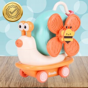 INTERAKTYWNY EDUKACYJNY ŚLIMAK ZABAWKA 4w1 JEŻDŻĄCY SENSORYCZNY DLA DZIECI 2