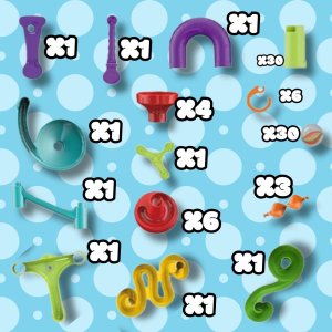 TOR KULKOWY DUŻY ZESTAW KULKI WYRZUTNIA LABIRYNT ZABAWKA DLA DZIECI 2