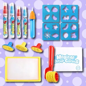 MATA WODNA DO MALOWANIA WODĄ XXL 80 cm AKCESORIA PIECZĄTKI PISAKI SZABLONY 2