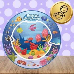 MATA WODNA DO MALOWANIA WODĄ XXL 80 cm AKCESORIA PIECZĄTKI PISAKI SZABLONY 3