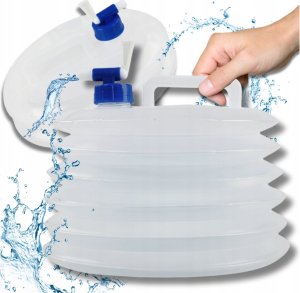 SKŁADANY KANISTER ZBIORNIK NA WODĘ PLASTIKOWY TURYSTYCZNY CAMPINGOWY 10 L 1