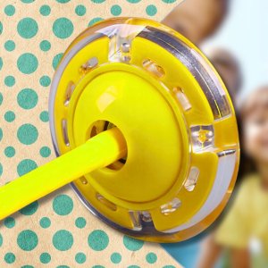 HULA HOP NA NOGĘ SKIPPER SKAKANKA MIĘKKA GUMOWA Z DIODAMI LED ŻÓŁTE 1