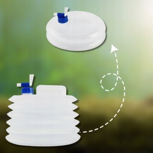 SKŁADANY KANISTER ZBIORNIK NA WODĘ PLASTIKOWY TURYSTYCZNY CAMPINGOWY 5 L 2