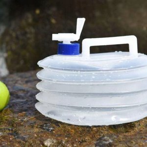 SKŁADANY KANISTER ZBIORNIK NA WODĘ PLASTIKOWY TURYSTYCZNY CAMPINGOWY 5 L 3