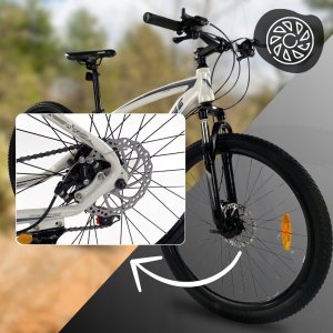 ROWER GÓRSKI MTB 26 SHIMANO 21 BIEGÓW SHIMANO 2xTARCZE RAMA 16" KOŁA 26" 7