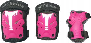 Ochraniacze Na Rolki Deskorolkę Rower Dla Dzieci S/M Różowe 2