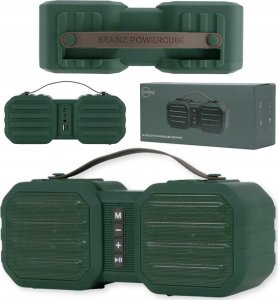 GŁOŚNIK BRAINZ POWER CUBE SPEAKER GŁOŚNIK BLUETOOTH BRAINZ POWER CUBE ZIELONY 1