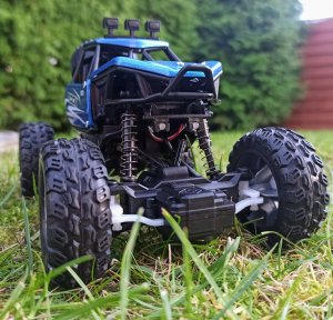 Autko Zdalnie Sterowane MONSTER TRUCK METAL LED RC blue #A1 1