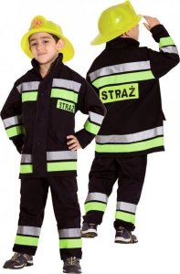 Strażak Strój karnawałowy hełm kostium przebranie 152 1