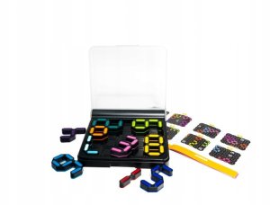 Gra logiczna IQ GAMES Liczby Łamigówka aż 120 zadań uczy 4