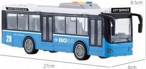 Duży autobus miejski otwierane drzwi dźwięki światła WY910B 12