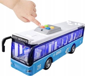 Duży autobus miejski otwierane drzwi dźwięki światła WY910B 28