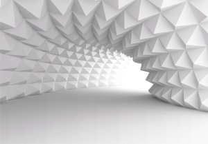 FOTOTAPETA 3D TUNEL OPTYCZNA DO SYPIALNI SALONU TAPETA ŚCIENNA 350x250 1