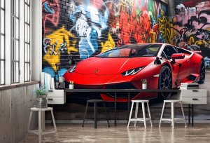 FOTOTAPETA AUTO SPORTOWE DLA CHŁOPCA MŁODZIEŻY TAPETA DLA DZIECI 150x105 2